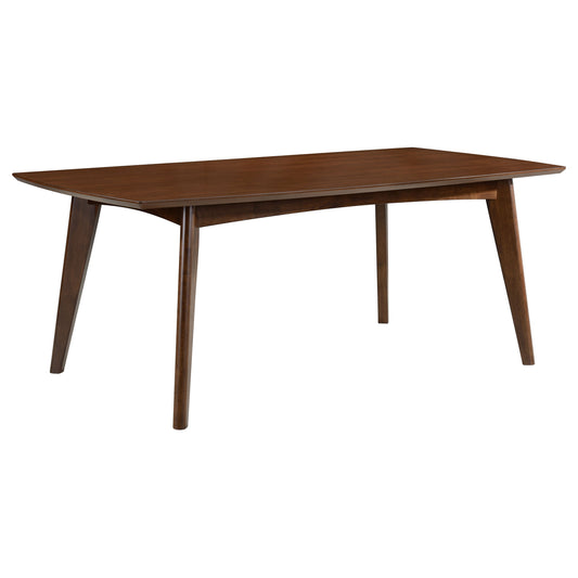 Malone Rectangular 78-inch Wood Dining Table Dark Walnut