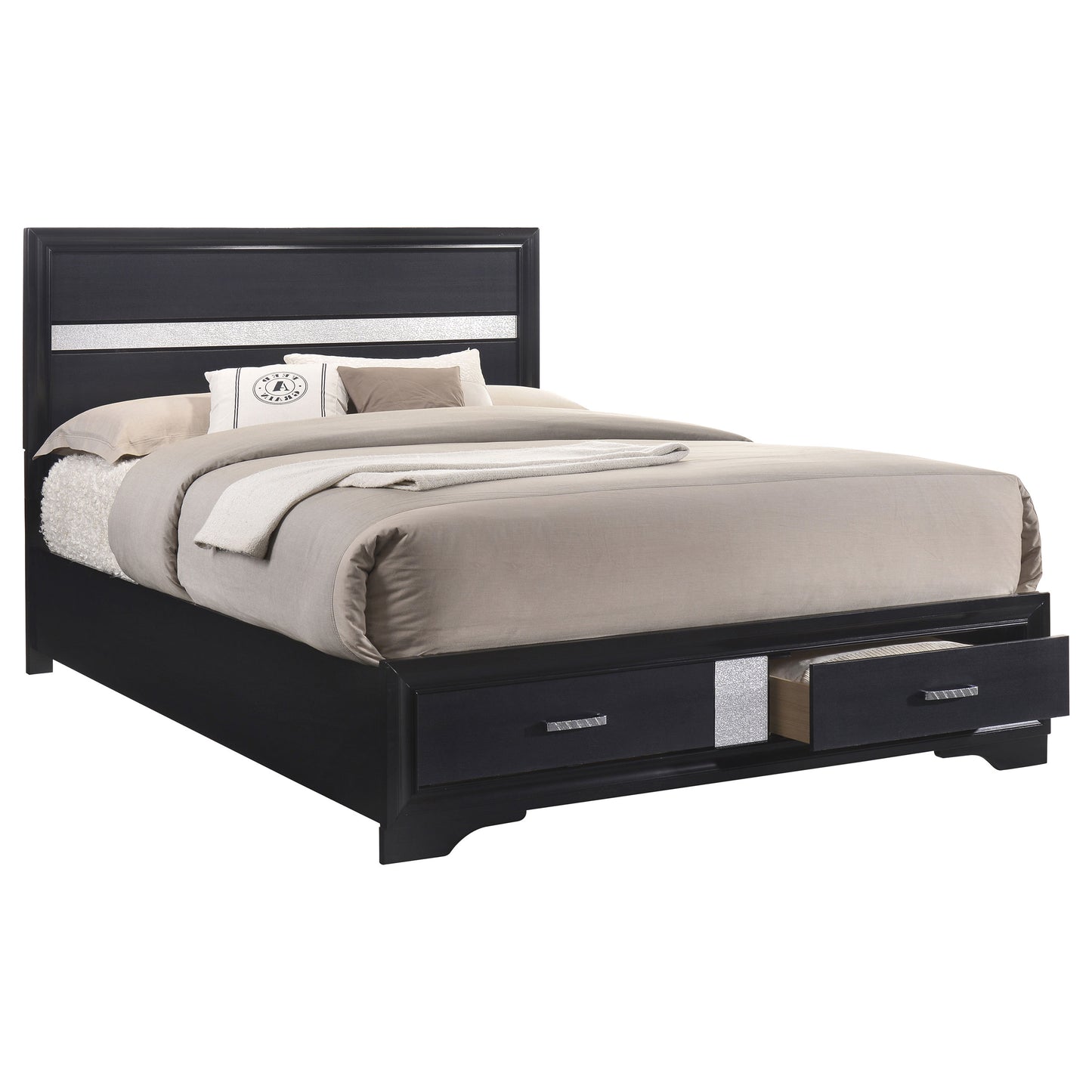 Miranda 4-piece California King Bedroom Set Black