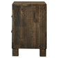 Woodmont 2-drawer Nightstand Rustic Golden Brown