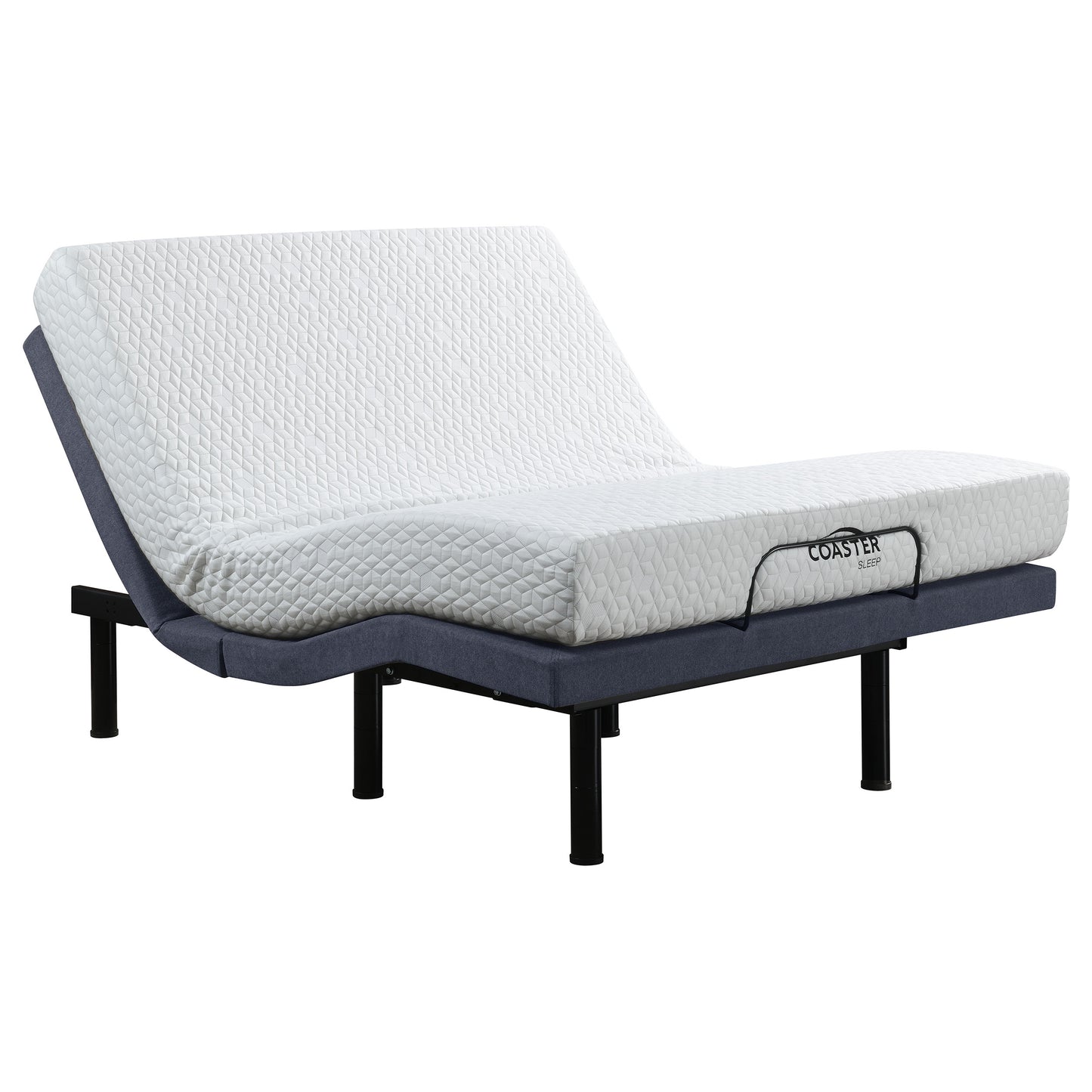 Clara Eastern King Adjustable Bed Base Grey and Black