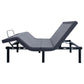 Negan Twin Extra Long Adjustable Bed Base Grey and Black