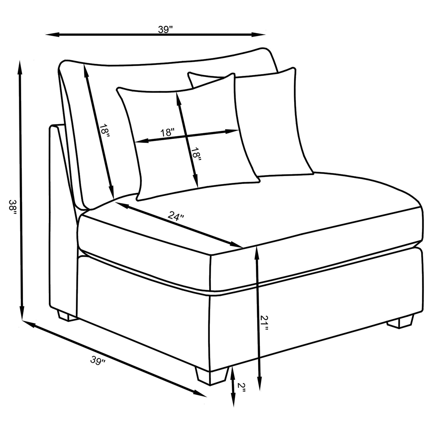 Cambria 6-piece Upholstered Modular Sectional Sofa Grey