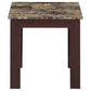 Rhodes 3-piece Faux Marble Top Coffee Table Set Brown