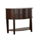 Diane 2-drawer Demilune Entryway Console Table Cappuccino