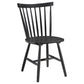 Hollyoak Windsor Wood Dining Side Chair Black (Set of 2)