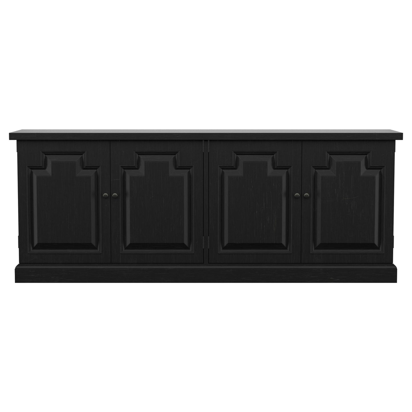 Florence 4-door Dining Sideboard Buffet Distressed Black