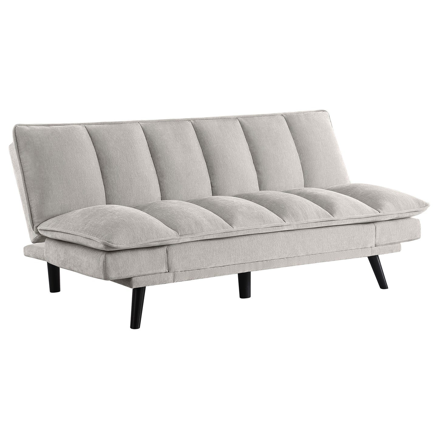 Laredo Upholstered Tufted Convertible Sofa Bed Light Grey