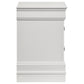 Louis Philippe 2-drawer Nightstand Bedside Table White