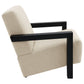 Fitzroy Boucle Upholstered Accent Arm Chair Latte