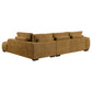 Camacho Upholstered Sectional Sofa with Ottoman Set Amber