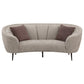 Ellorie 2-piece Upholstered Curved Sofa Set Beige