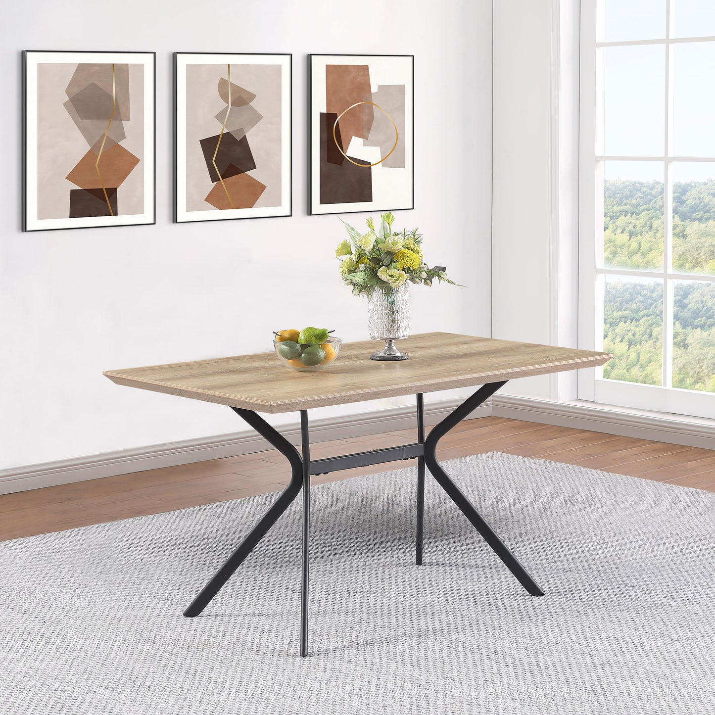 Edgecreek 53-inch Composite Wood Dining Table Light Brown