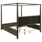 Gran Park Queen Canopy Bed Dark Cocoa