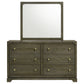 Gran Park 6-drawer Dresser and Mirror Dark Cocoa