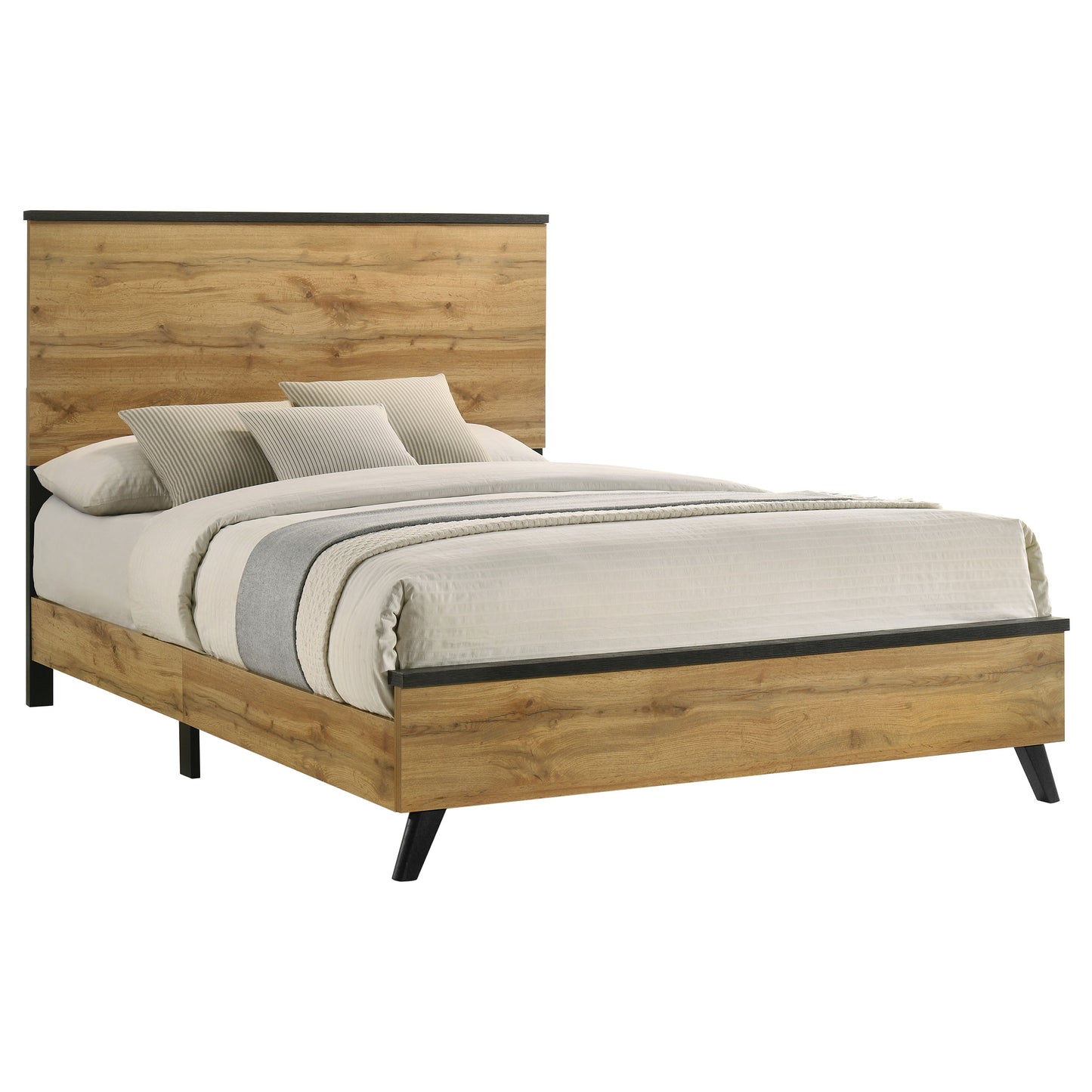 Kaywood 52-inch Eastern King Panel Bed Natural Pine