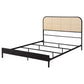 Amherst Radio Weave Rattan Metal Full Bed Black