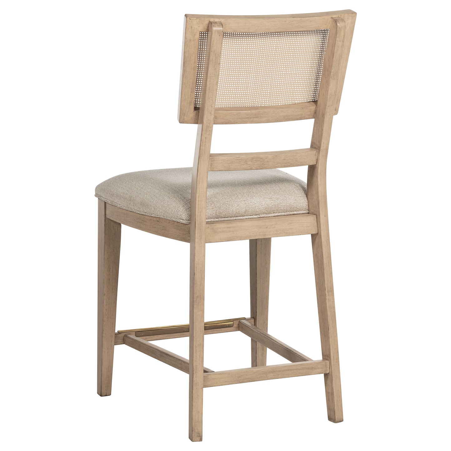 Kailani Radio Weave Cane Counter Dining Side Chair Beige Oak