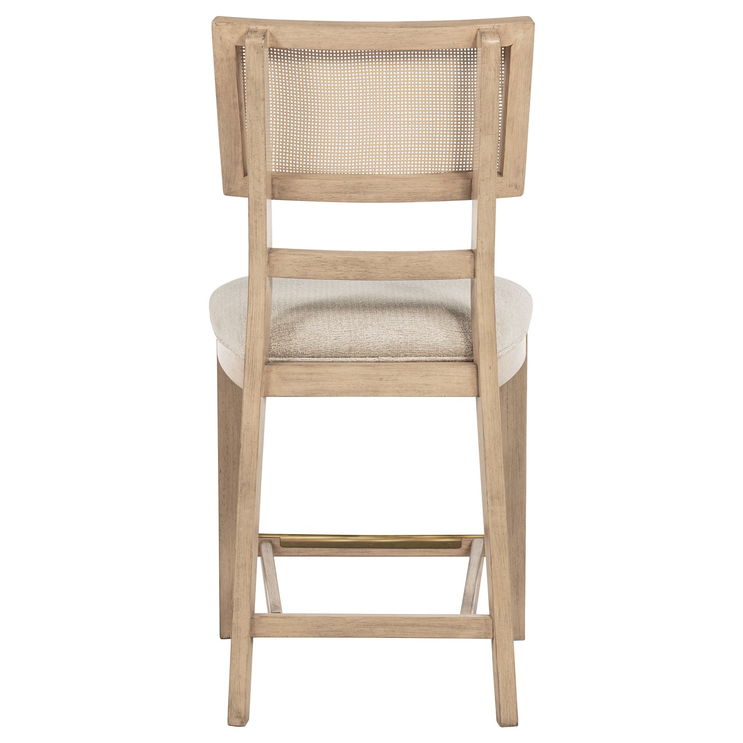 Kailani Rattan Cane Counter Side Chair Beige Oak (Set of 2)