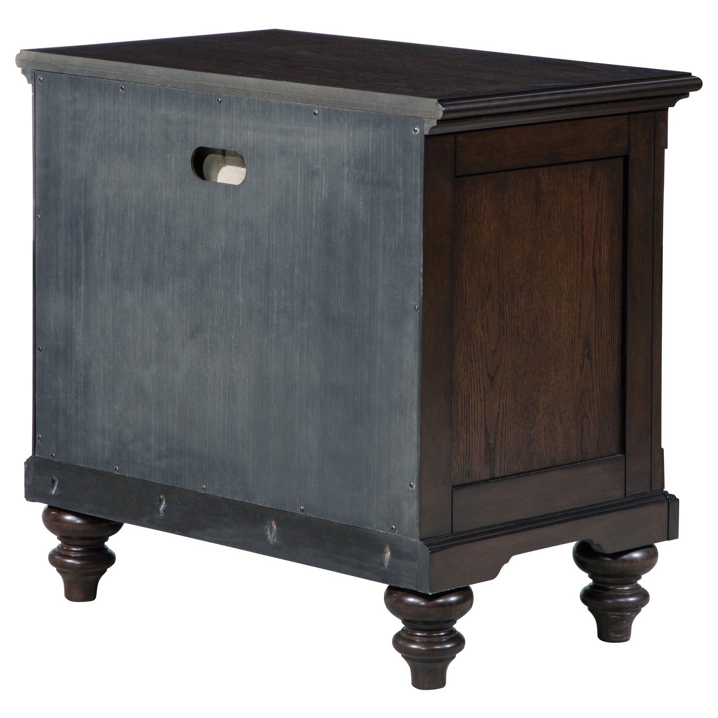 Andover 1-drawer Nightstand Bedside Table Dark Oak