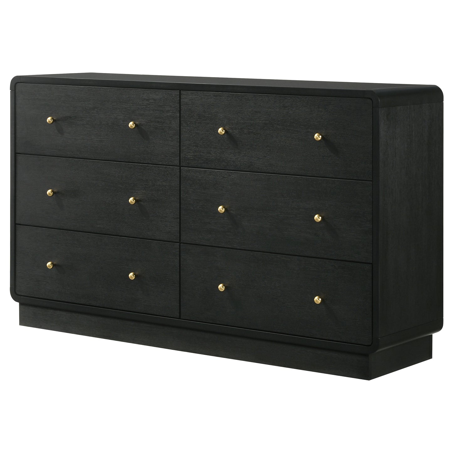 Cavelle 6-drawer Dresser Cabinet Black