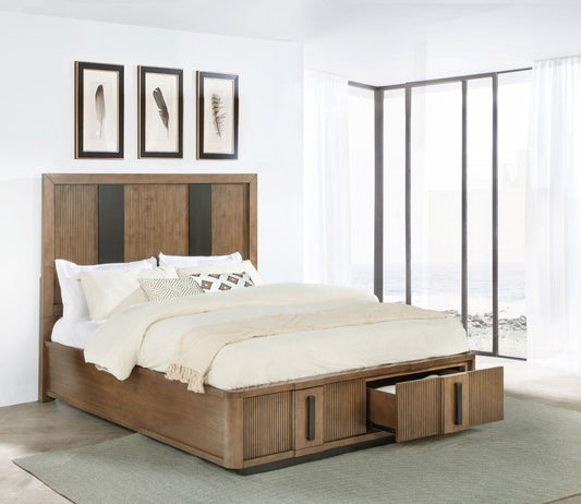 Terrace 2-drawer California King Storage Bed Ash Brown