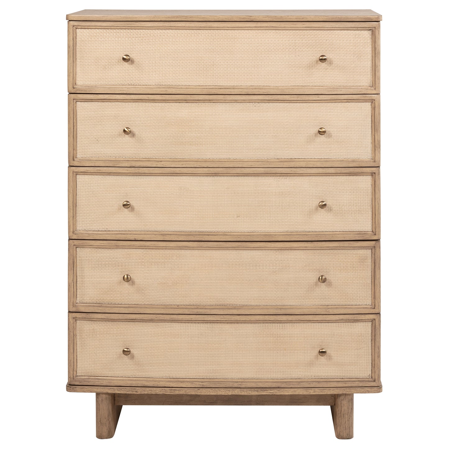 Kailani 5-drawer Bedroom Chest of Drawers Beige Oak