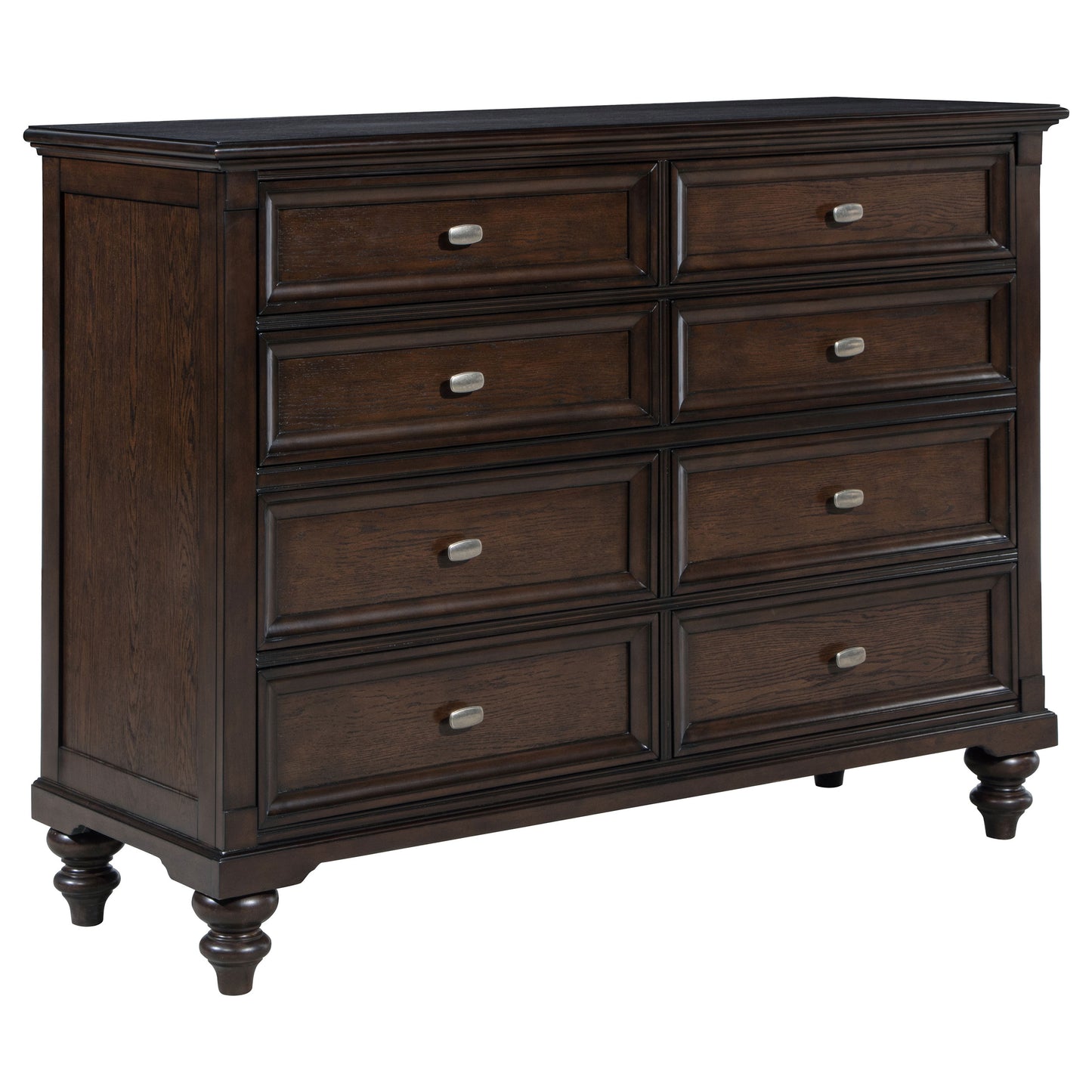 Andover 4-piece Eastern King Bedroom Set Dark Oak