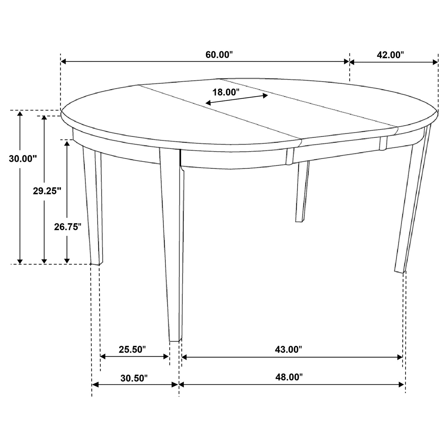 Gabriel 5-piece Extension Leaf Dining Table Set Cappuccino