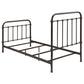 Livingston Metal Twin Open Frame Bed Dark Bronze