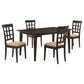 Gabriel 5-piece Rectangular 59-inch Dining Set Cappuccino