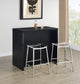 Topanga Engineered Wood Freestanding Home Bar Black