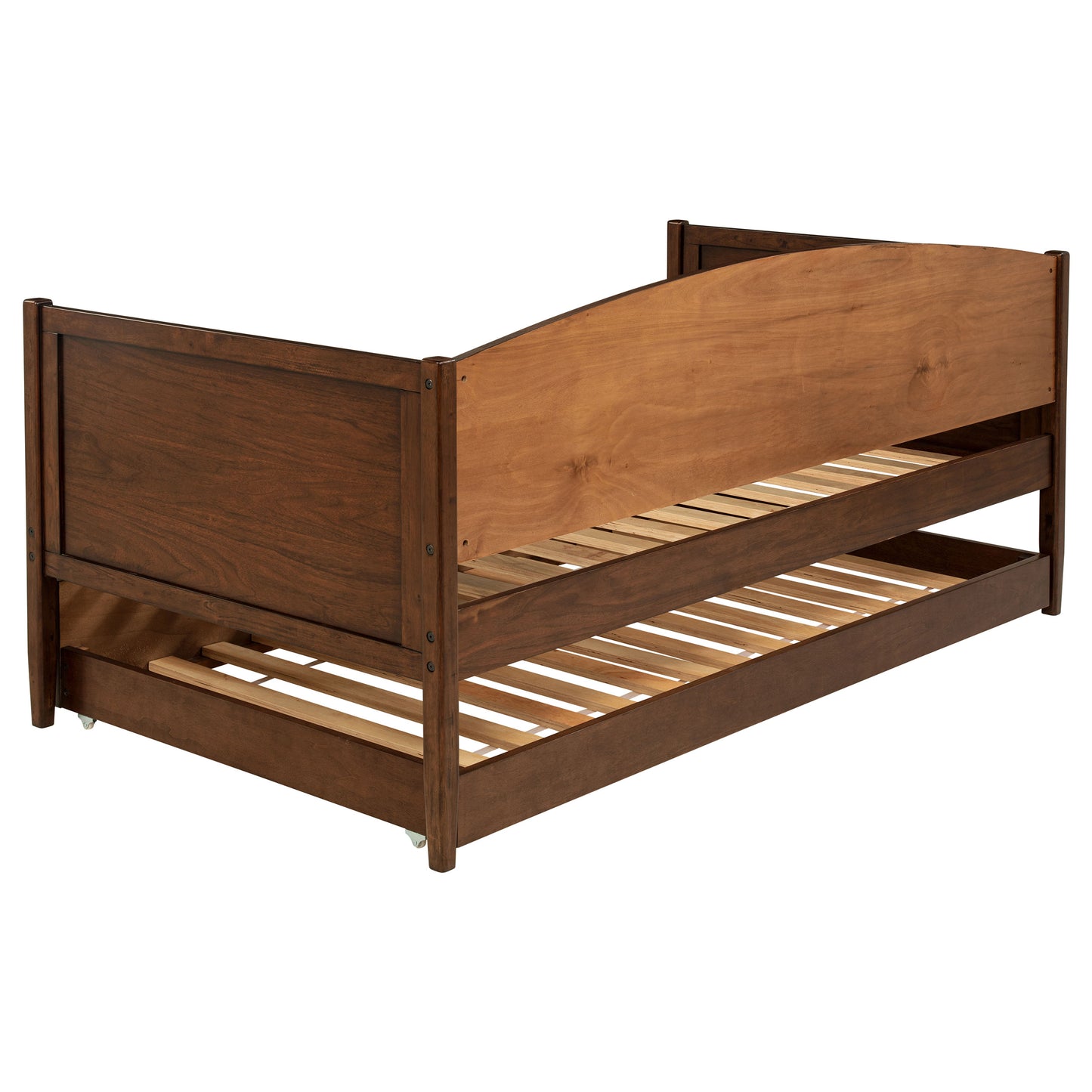 Bozeman Wood Twin Daybed With Trundle Medium Walnut