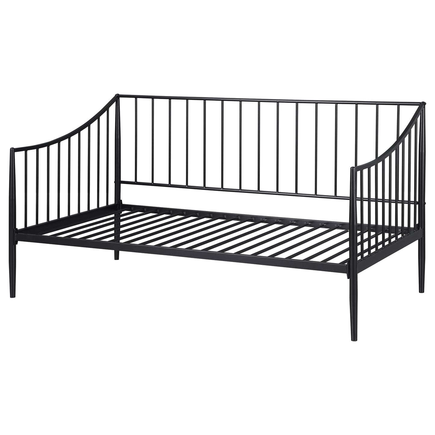 Newbury Metal Twin Daybed Bed Frame Matte Black