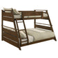 Holden Wood Veneer Twin Over Full Bunk Bed Walnut