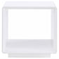 Paseo Square End Side Table White High Gloss