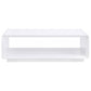 Paseo Rectangular Cocktail Coffee Table White High Gloss