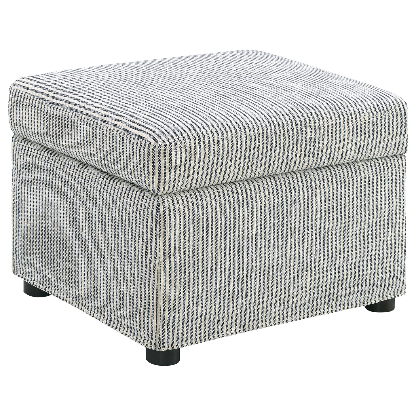 Winter Upholstered Hydraulic Lift Top Storage Ottoman Grey