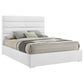 Felicity 53-inch Upholstered Eastern King Platform Bed White