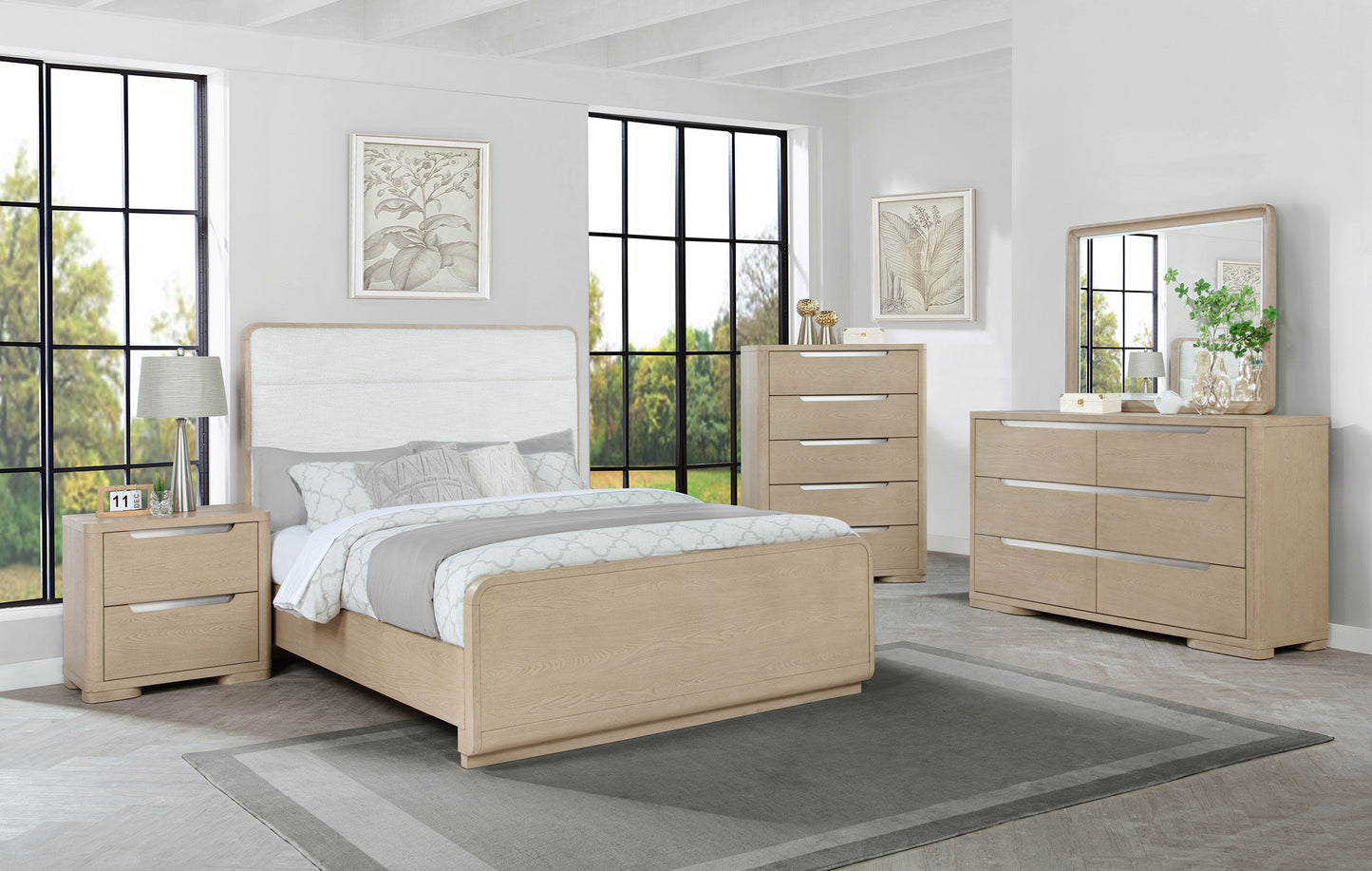 Ladera 5-piece California King Bedroom Set Light Elm