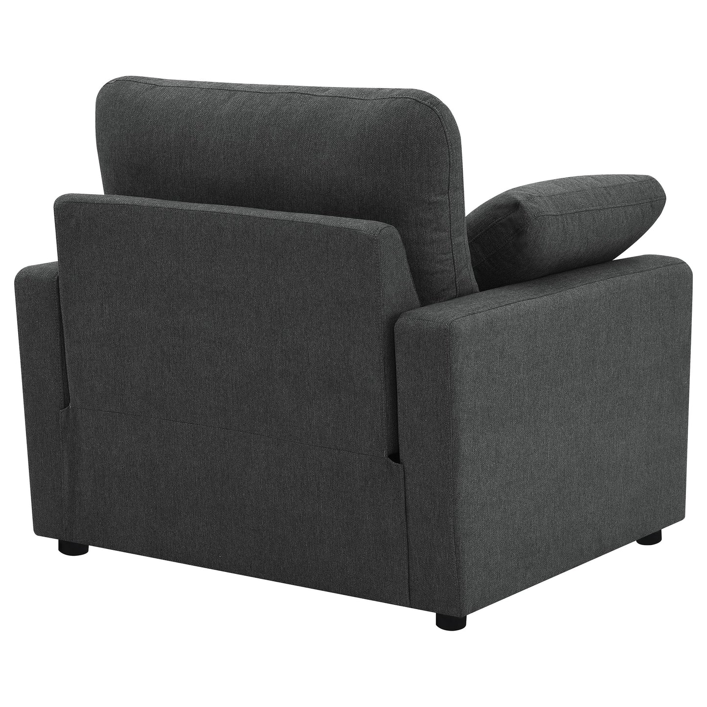 Collins Upholstered Power Recliner Chair Dark Grey