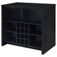 Topanga Engineered Wood Freestanding Home Bar Black