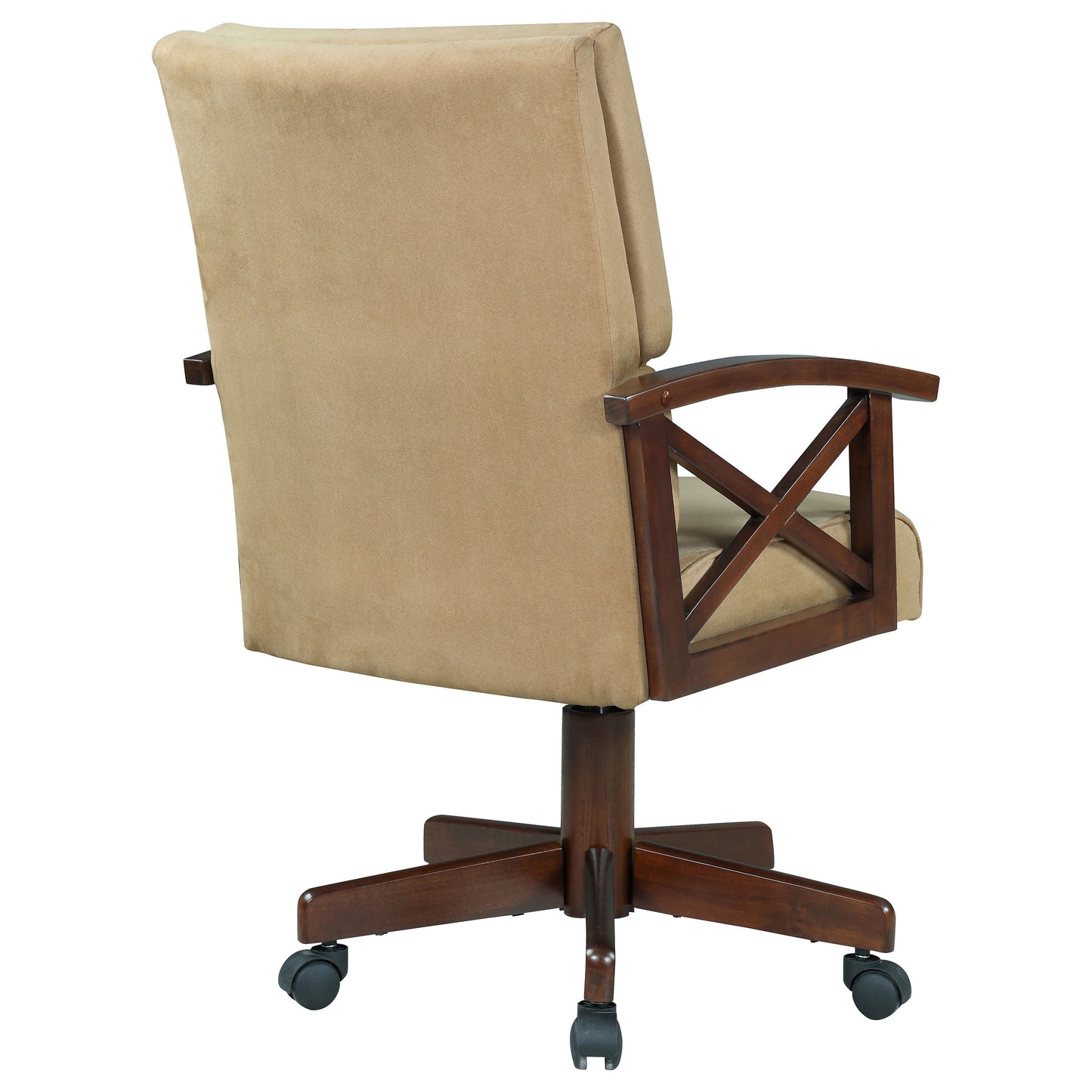 Marietta Upholstered Swivel Dining and Game Chair Tobacco