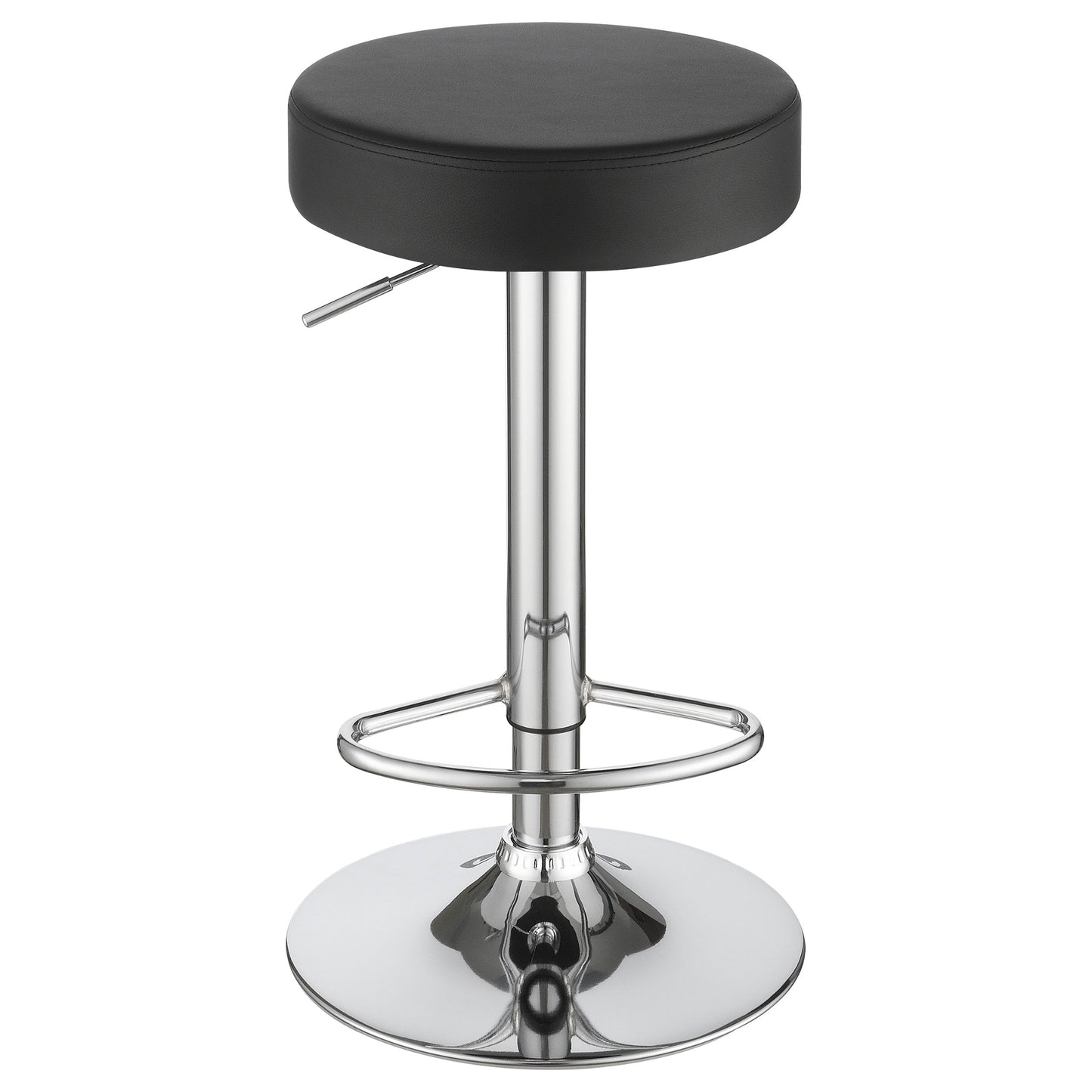 Ramses 29" Adjustable Bar Stool Chrome and Black