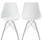 Juniper Polypropylene Dining Side Chair White (Set of 2)