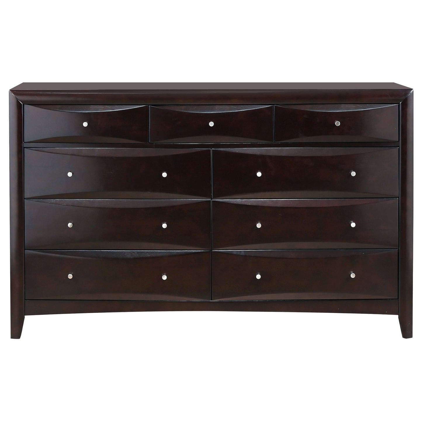 Phoenix 9-drawer Dresser Cappuccino