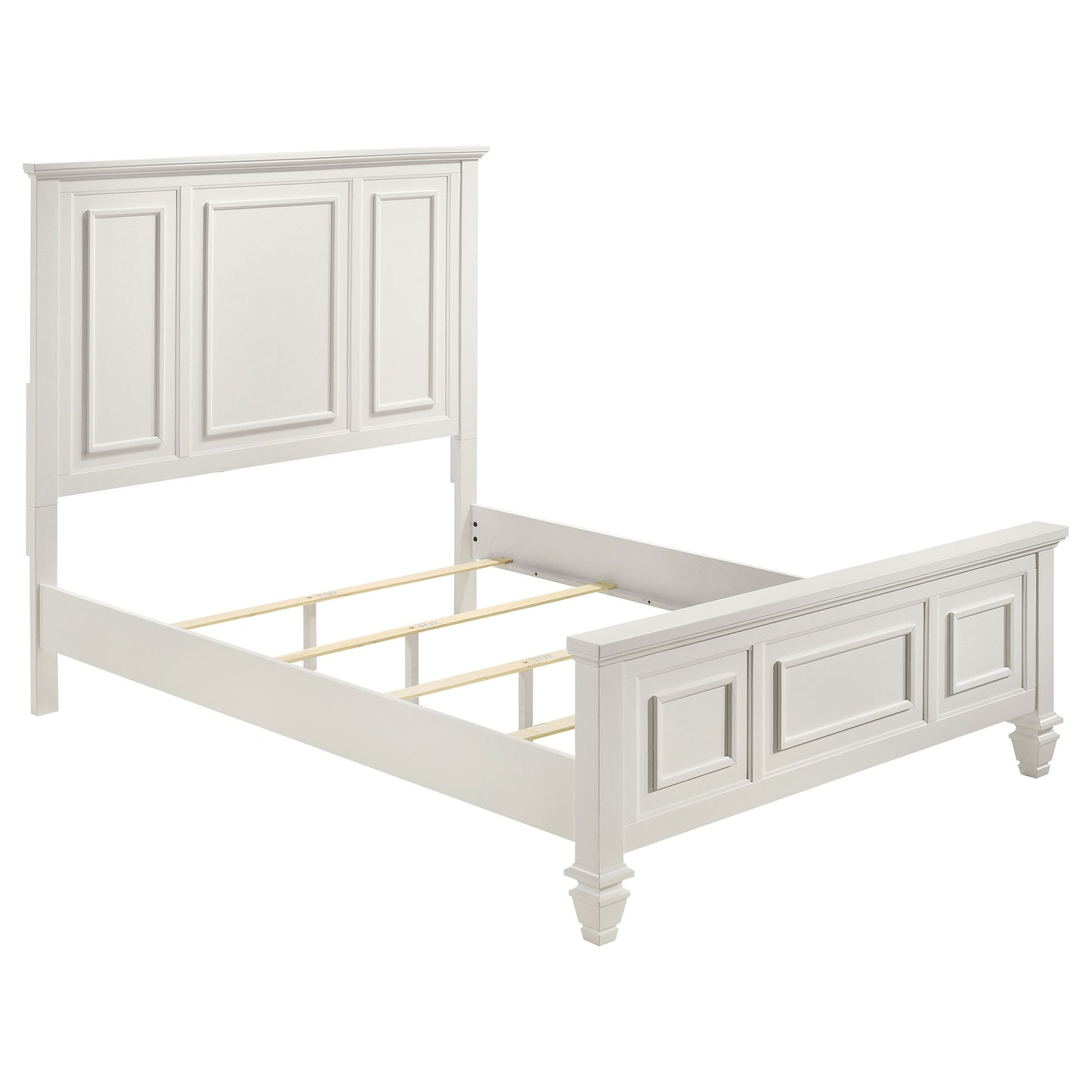 Sandy Beach 5-piece California King Bedroom Set Cream White