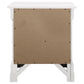 Louis Philippe 2-drawer Nightstand White