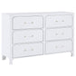 Anastasia 4-piece California King Bedroom Set Pearl White