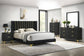 Kendall Upholstered Queen Panel Bed Black