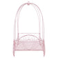 Massi Metal Twin Canopy Bed Powder Pink